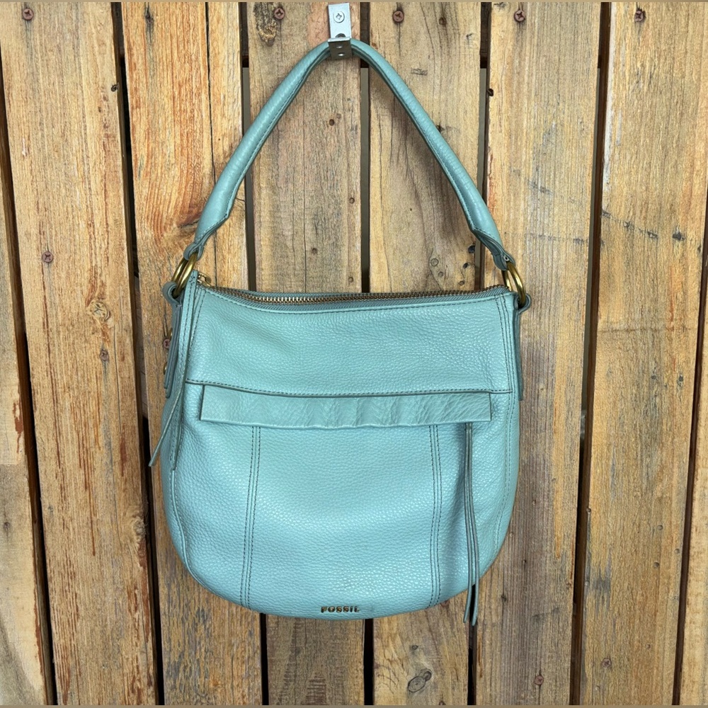 Fossil GreenLeather Shoulder Bag